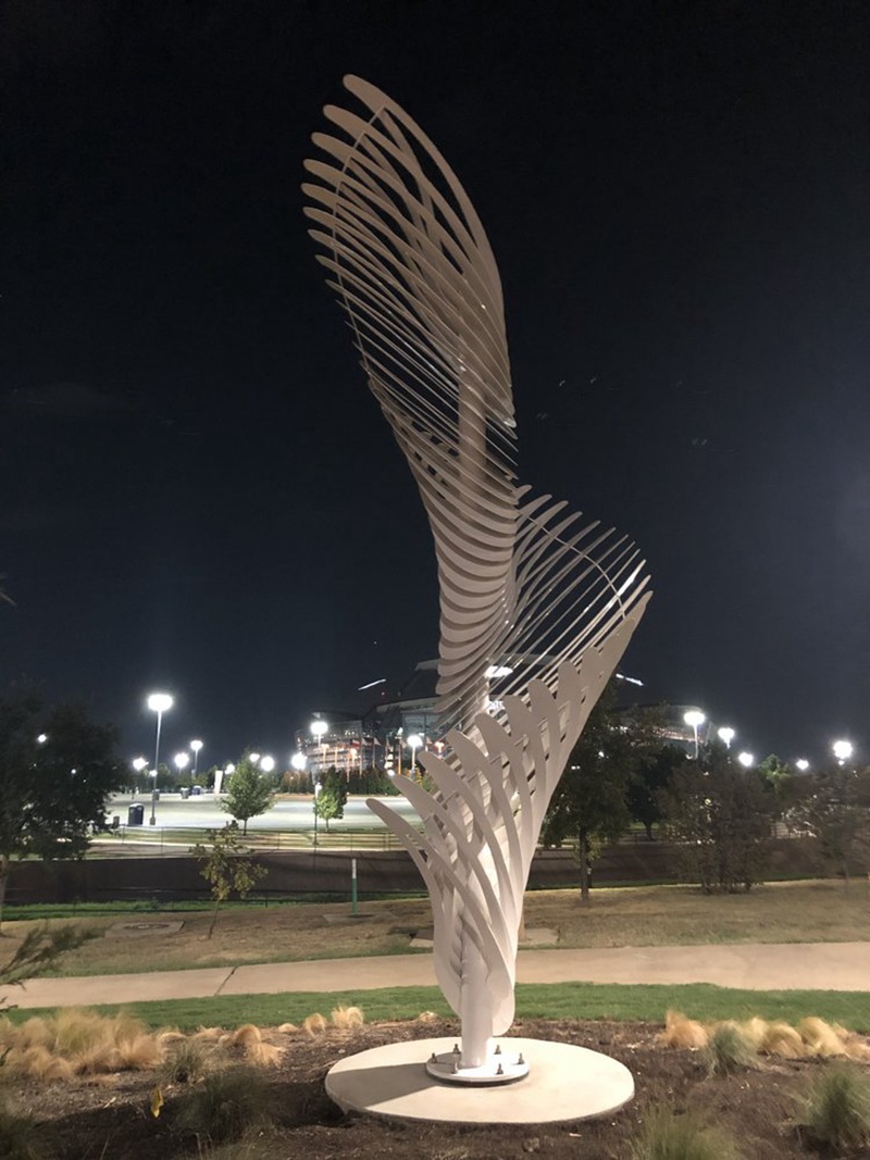 stainless steel wing sculpture (7)