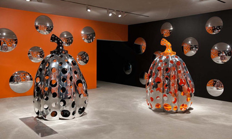 metal pumpkin sculpture for sale (1)