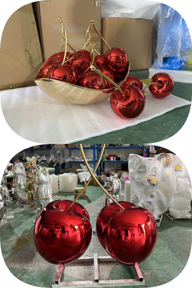 red cherry sculpture (1)