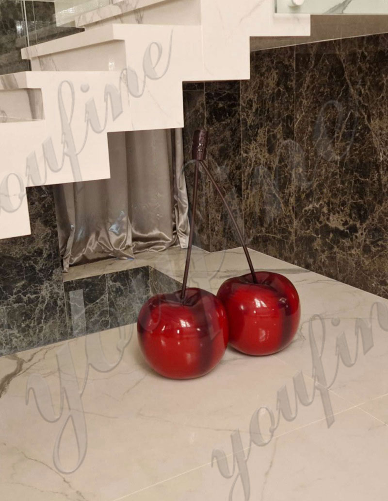 red cherry sculpture (2)