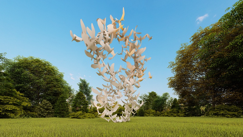 stainless steel sculpture (2)