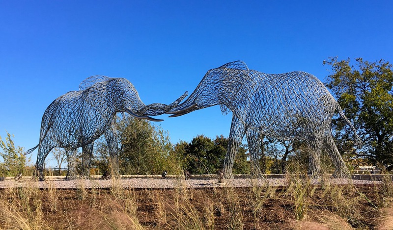 Mermaid Stainless Steel Wire Sculpture