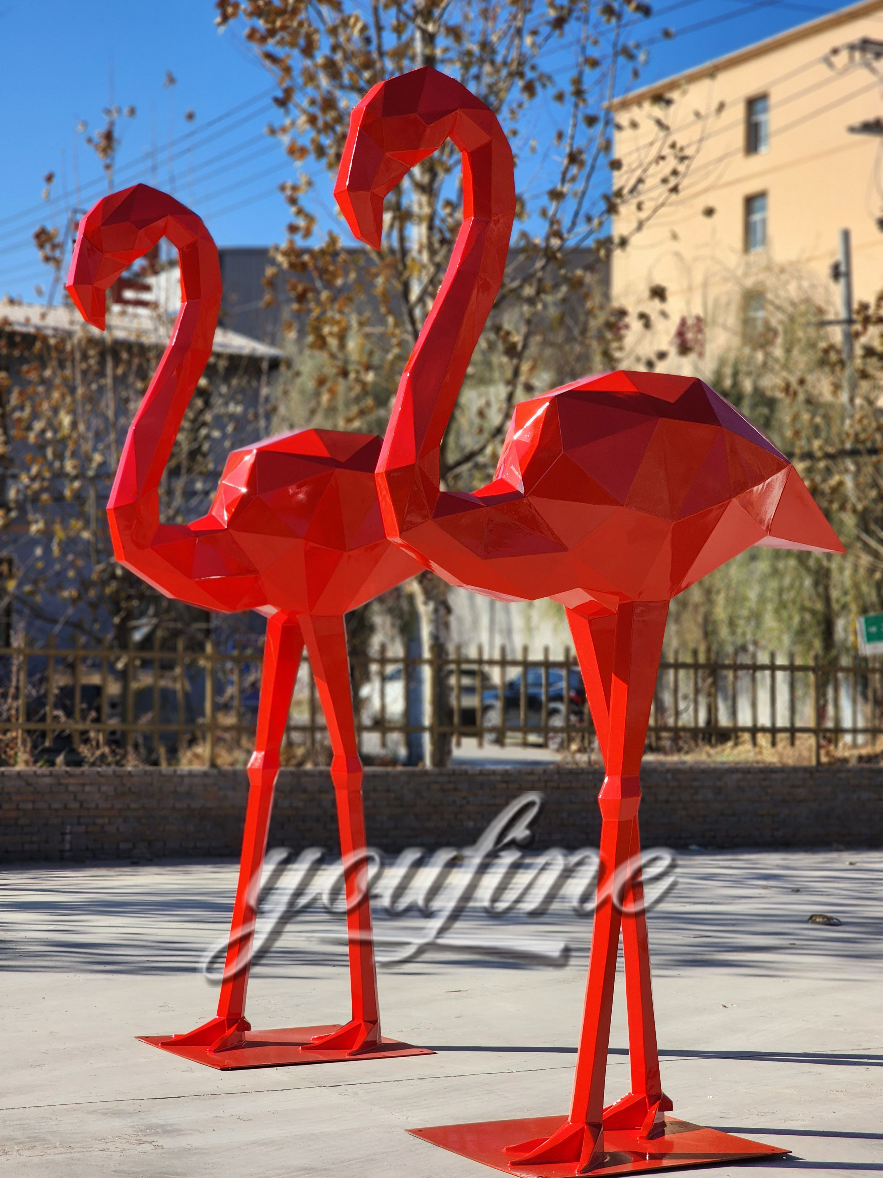 Large Flamingo Statue