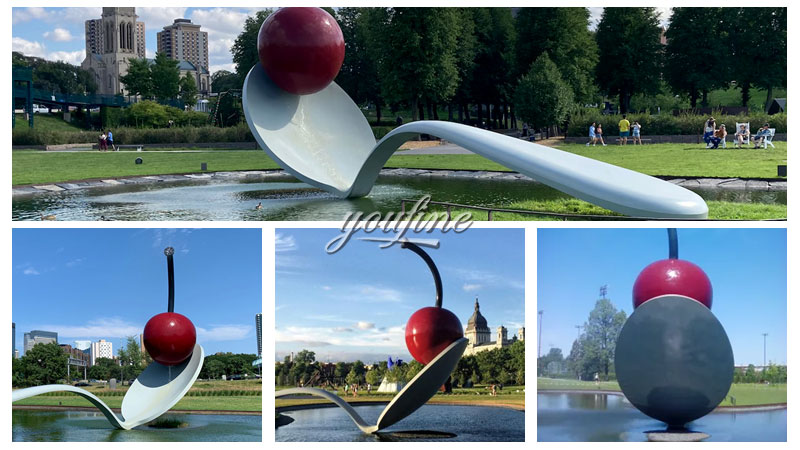 Spoon with Cherry Sculpture